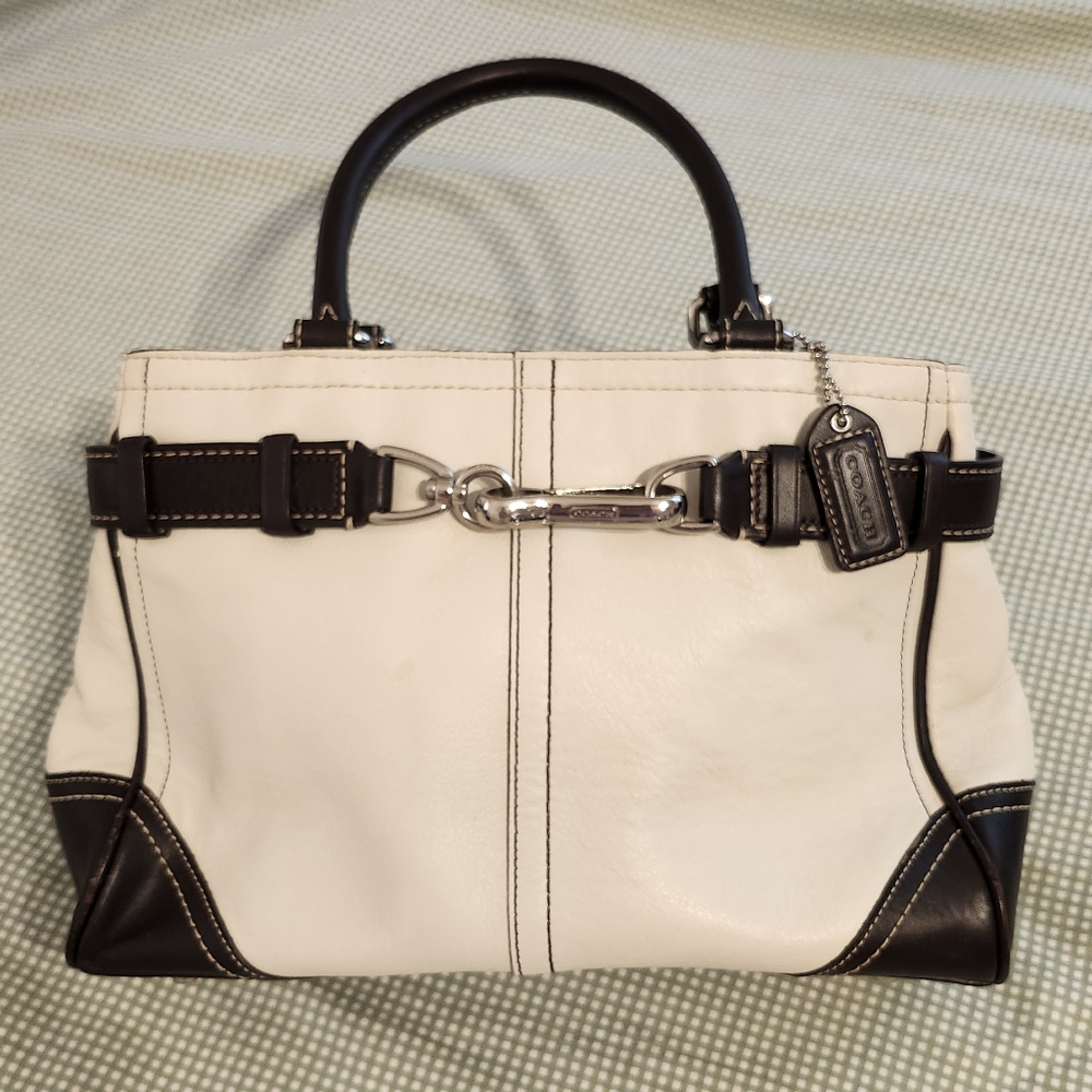 SOLD Vintage Coach Hampton Leather Satchel